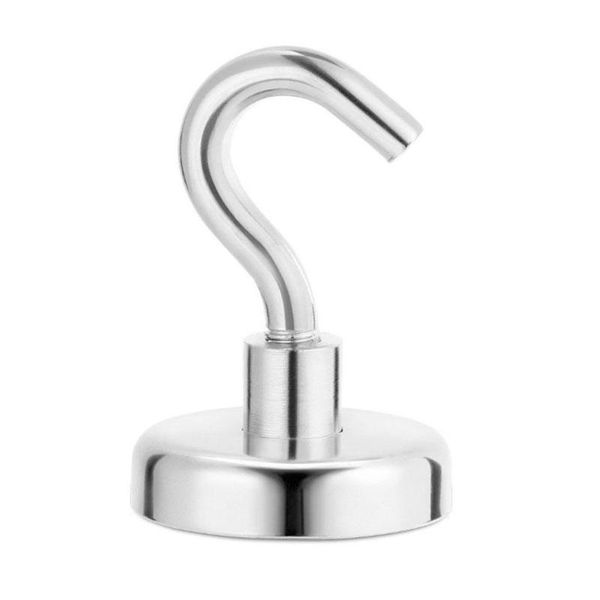 

magnetic hooks power hook magnet holder super suction 16mm diameter 5kg , heavy duty powerful neodymium rare earth magnet hook