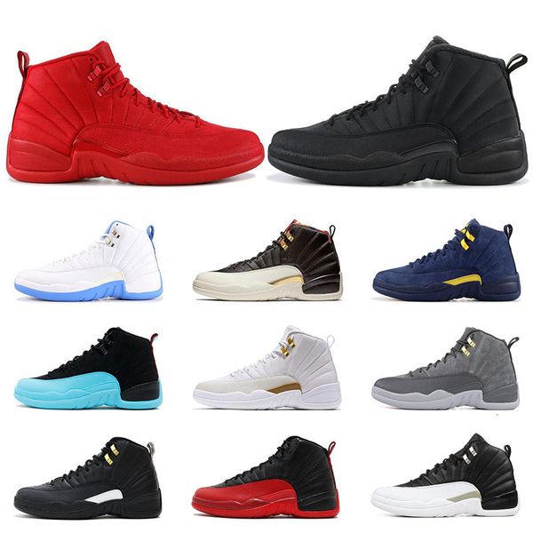 

12 12s basketball shoes for men winterized gym red cny flu game gamma blue dark grey the master taxi mens sports sneakers