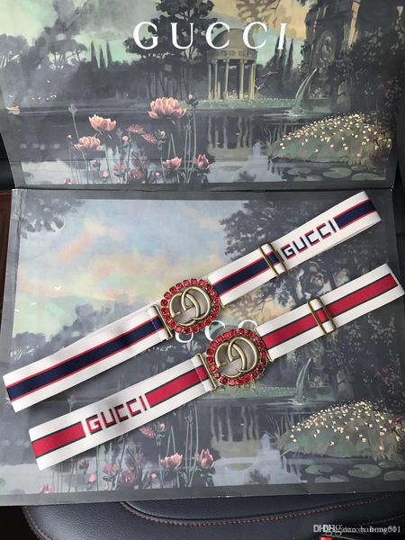 

fashion gem buckle belts for men women genuine leather brand luxury belt designer belts men belt with box, Black;brown