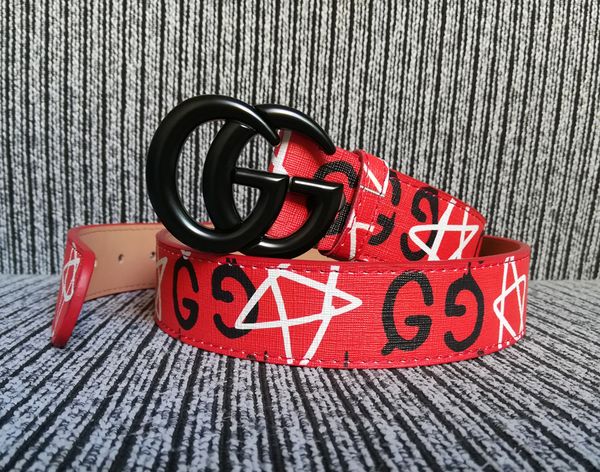 

2019 belts for mens belts belt luxury belt leather business belts women big gold buckle with, Blue;gray