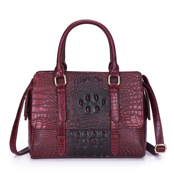 

2019 new women's bags women's shoulder bags fashion crocodile pattern messenger bag handbags casual tote soft pu