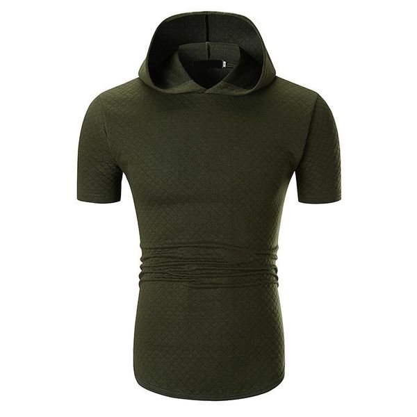 

yanqin 2018 лето с капюшоном с коротким рукавом повседневная большой размер сплошной цвет футболка европа уличный танец тенденция с коротким, White;black