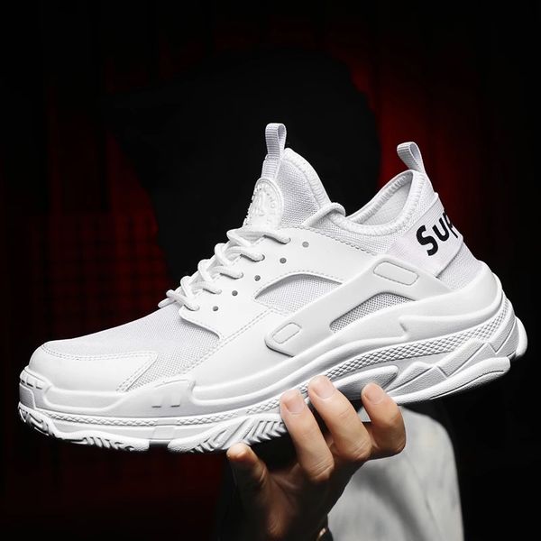 

korean-style trend ins fashion men athletic shoes comfortable versatile punched sheet shoes selling men's