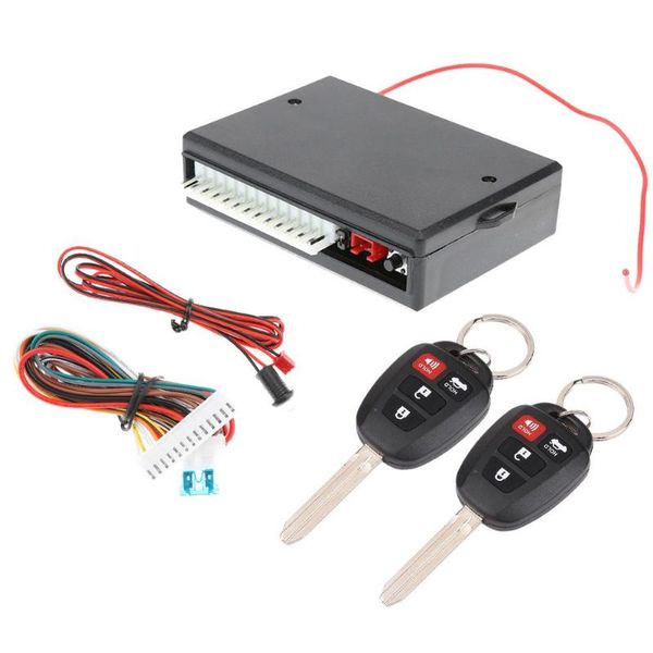 

1pcs car keyless entry system remote control alarm central locking kit new with remote controllers car alarm system styling