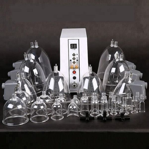 

35 cups vacuum therapy cupping body shaping buttock lift butt enhancer breast enlargement buttocks lifting pump machine