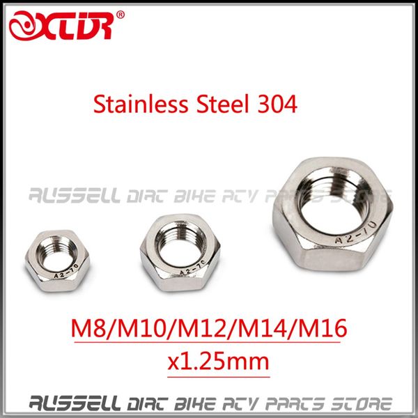 

304 stainless steel nuts for atv dirt pit bike wheel outdoor sport boat other industrial anti-corrosion 4pcs/lots