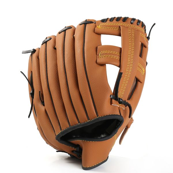 

outdoor sports brown baseball pitcher's glove softball practice equipment 10.5/11.5/12.5 inch left hand children training
