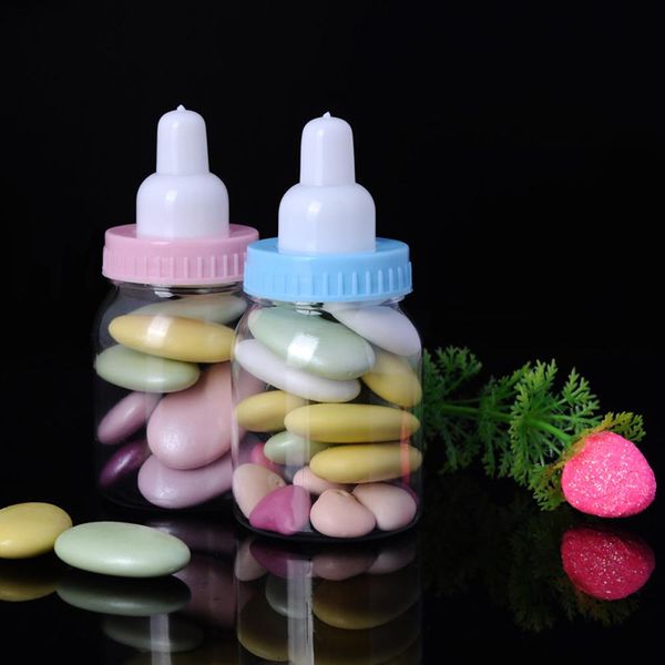 

120pcs / lot baby shower подарков бутылка молока конфеты коробка хранения бутылки мальчик девочка крещение крестины brithday партия выступае