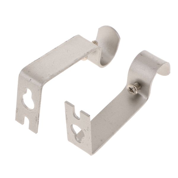 

set of 2 metal drapery curtain rod bracket holder for 0.62 inch rod,sturdy steel