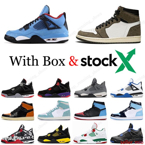 

2020 basketball shoes 4 4s black cat bred white cement travis scotts 1 1s pine green unc shattered backboard mens sport sneakers
