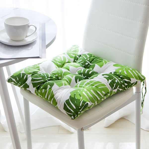 

seat chiar cushion leaf printed office bar chair back seat cushions sofa pillow buttocks chair cushion office home decor