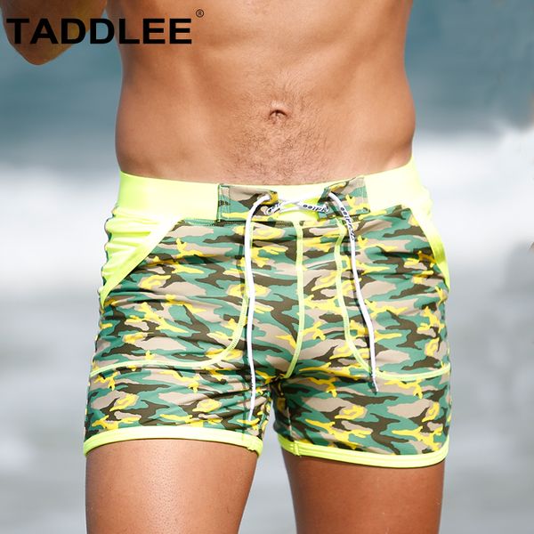

taddlee brand men's swimwear boxer cut swim briefs bikini trunks board shorts swimsuits surf short bathing suits square cut