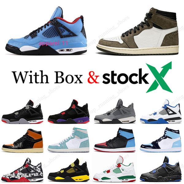 

2020 баскетбольная обувь 4 4s black cat breed white cement трэвис скоттс 1 1s pine green unc shattered backboard мужские спортивные кроссовк