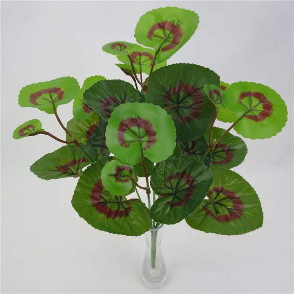

7 fork green plant bouquet artificial flower fake plastic plant leaf home office garden decoration fake flower wall bonsai