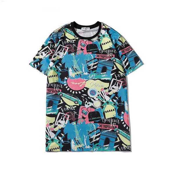 

2020 mens t shirt black and white big hole designer t shirt fashion men's and women's printed t-shirt casual cotton, White;black