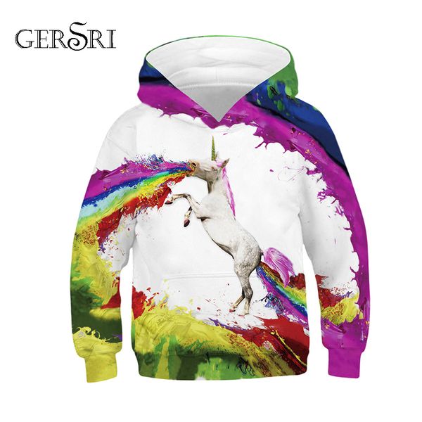 

gersri pets horse 3d printed sweatshirt boys youth fashion hoodies jogger sportswear teens for kids, Black