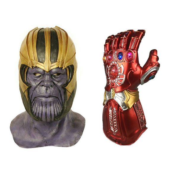 

4 endgame iron man masks infinity gauntlet hulk cosplay arm thanos kids and pvc gloves arms cosplay props