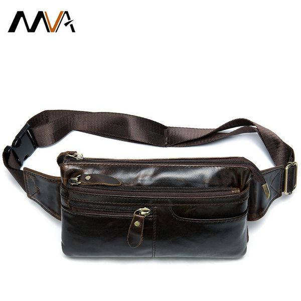 

genuine leather men waist bag cowhide leather men's crossbody shoulder bags fashion retro casual male messenger cross body pack