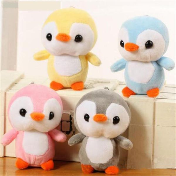 

12cm animals penguin toys small pendant dolls cartoon soft stuffed mini plush penguins toy for kids girls gifts 4 color