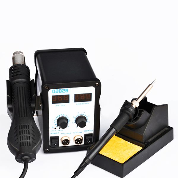 

220v 700w 858d+ soldering station led digital solder iron desoldering station bga rework solder air gun