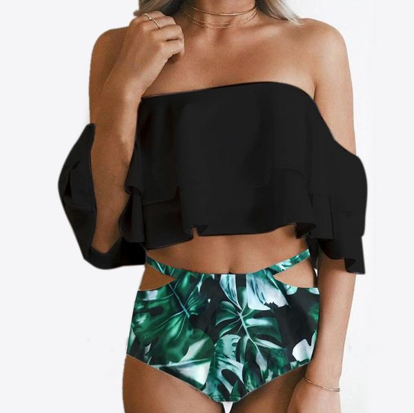 

Swimwear For Women Sexy Bikini Split Type High Waist Contrast Color Summer New Style Beach Fashion Hot Sale Swimsuits