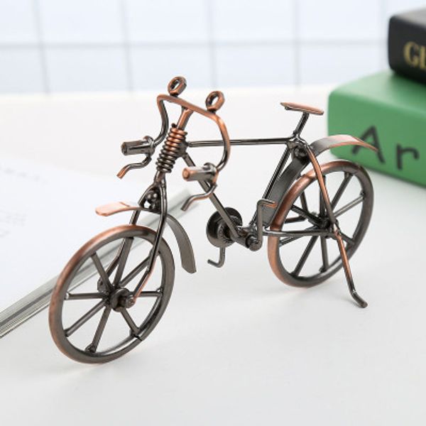 

1 pcs creative birthday gift iron bicycle model metal crafts european-style decoration office decoration home decoration scenic souvenirs