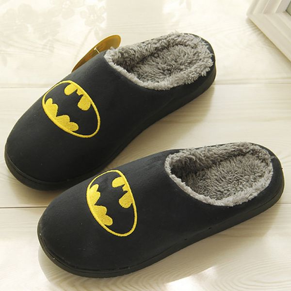 

home slippers for women winter fur slippers girls large size 42-45 funny cartoon flock short plush tpr warm house shoes, Black