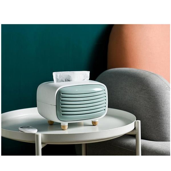 

2020 new radio tissue holder creative plastic paper facial tissue box cover napkin holder for bathroom car office home decor