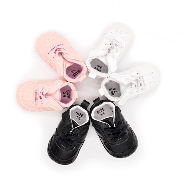

new pu leather baby boys girls first walker shoes sneakers bow fringe soft soled non-slip footwear crib shoes