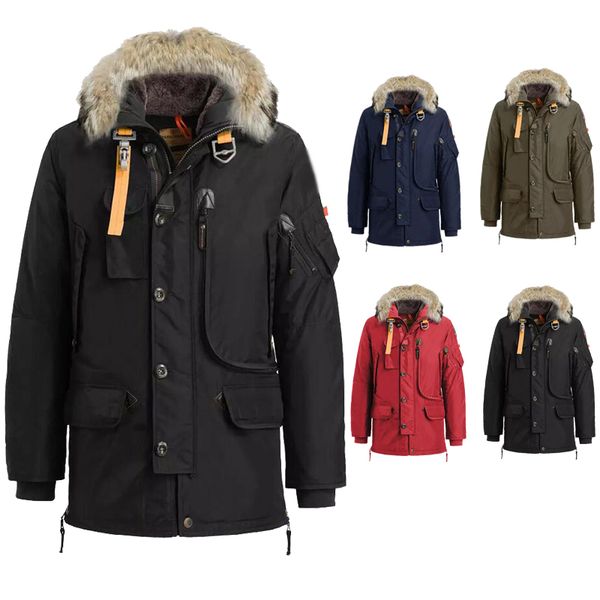 

Men 039 winter luxury de igner down parka men right hand kodiak black red patch down parka jacket coat jaqueta puffer jacket j2
