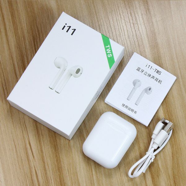 

I11 tw mini bluetooth earphone wirele ba earbud bluetooth 5 0 ver ion tereo with charging box mic for all apple android phone dhl