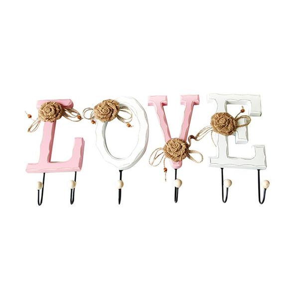 

1pc cloth hook single utility wall hanging grade love letter cap hook garment hanger clothes for coat shirt cap