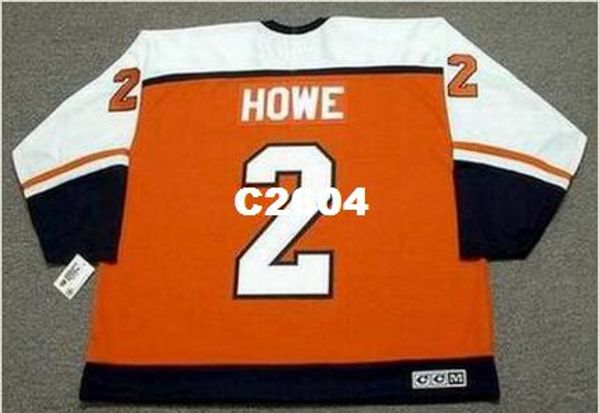 

mens # 2 mark howe philadelphia flyers 1987 ccm vintage retro home hockey jersey or custom any name or number retro jersey, Black