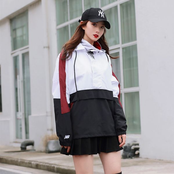 

spring new hooded jacket men designer nb women brand half-zip pullover trench coat hoodie teens sweater luxury casualuea3, Black;brown