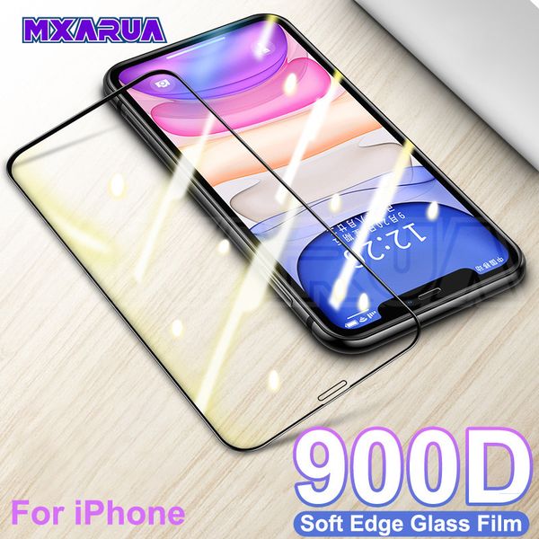 

900d full cover protective tempered glass on for iphone 7 8 6 6s plus screen protector for iphone 11 pro x xr xs max glass film