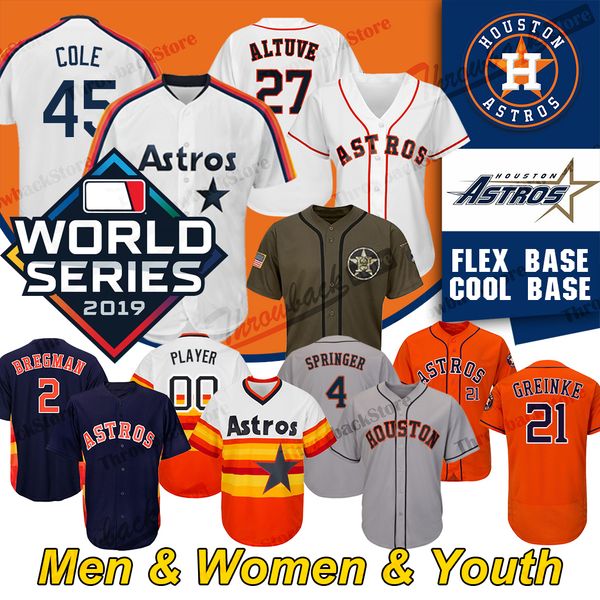 

A tro jer ey 2019 world erie alex bregman altuve zack greinke ju tin verlander george pringer yuli gurriel carlo correa hou ton, Blue;black