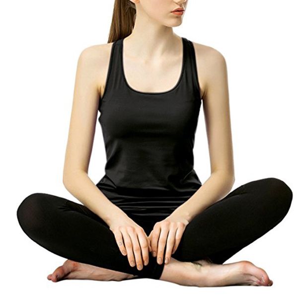 

Women Built In Bra Padded Tank Top Female Modal Breathable Fitness Camisole Tops Solid Push Up Bra Vest Blusas Femininas