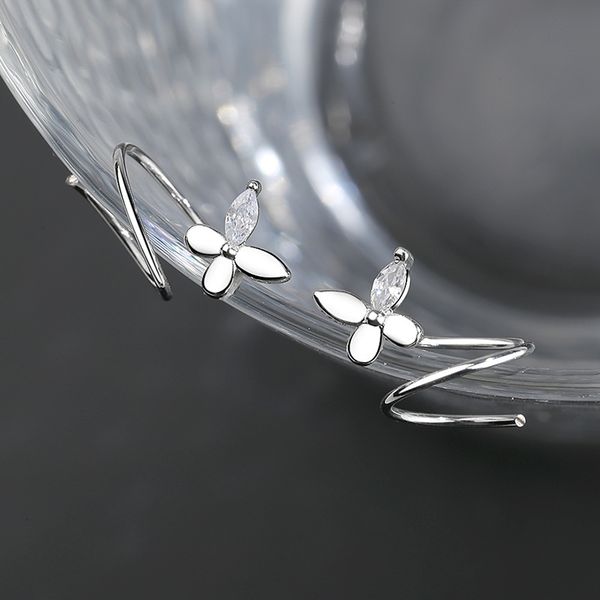 

древние maoning небольшой doublelayer спиральные серьги женский темперамент свежий и простой моды чистые красные аудиовходов флэш бриллианто, Golden;silver