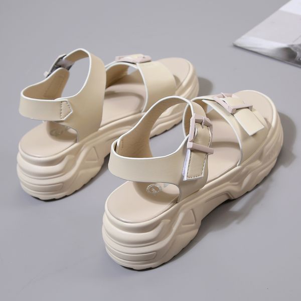 

2020 sandals med velvet shoes with heel summer heels suit female beige all-match women's medium suede comfort block, Black