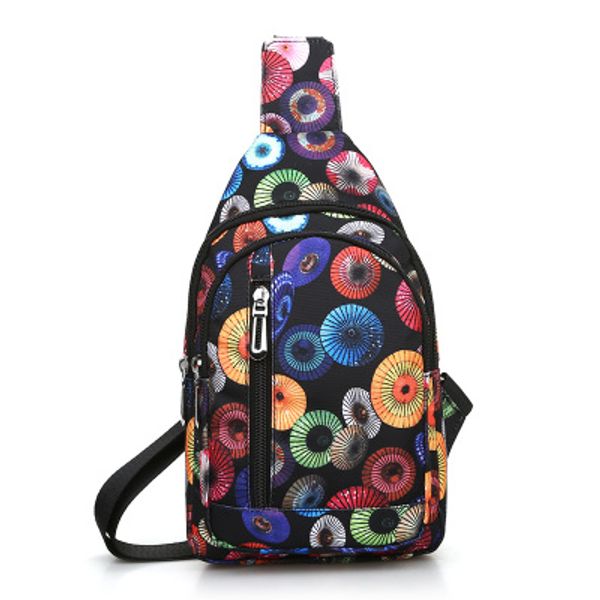 

сумки нейлон грудь водонепроницаемый повседневная женщина crossbody сумка печати цветок женщины сумка сумки sling chest пакет женщины сумка