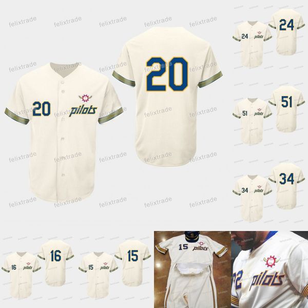 

Daniel Vogelbach Seattle Pilots 1969 Begie Mariners Edwin Encarnacion Domingo Santana Haniger Kikuchi Ichiro Suzuki Ken Griffey Jr. Jerseys