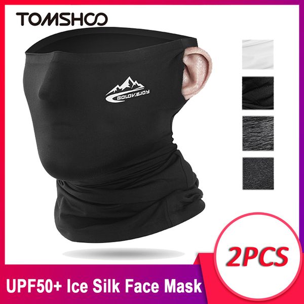 

summer cooling half face mask cycling mask ride running neck scarf bicycle bike bandana sports fishing ski cover, Black