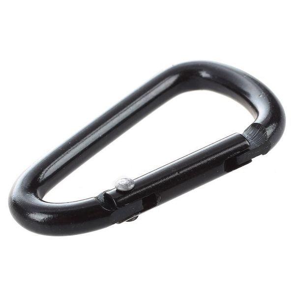 

*2019 new practical 10 pcs black d shaped aluminum alloy carabiner hook keychain climbing equipment karabiner mosqueton rock protec