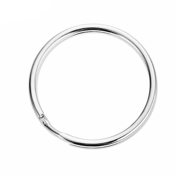 10x 2cm Key Ring Split Ring Hoop Metal Round Loop Keyring Stainless Steel Nickel