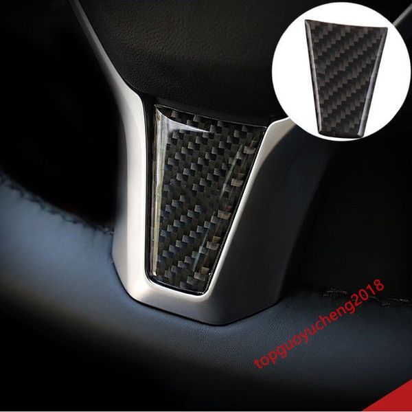 Carbon Fiber Inner Steering Wheel Cover Trim For Tesla Model S Model X 2014 2017 Vehicle Interiors Car Interior Accessories List From