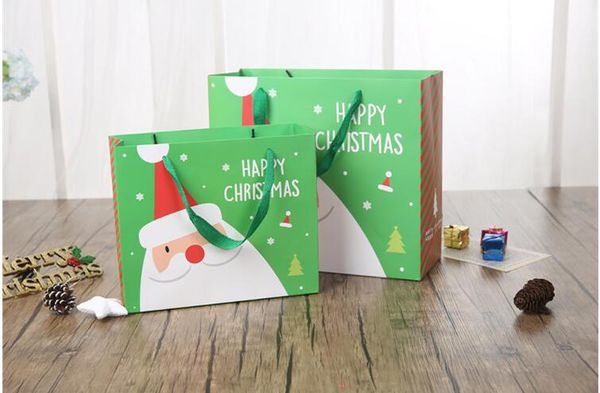 

christmas eve paper gift bag xmas gift bag with handles xmax santa claus bags 50 p