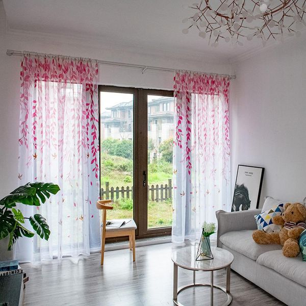 

140x250cm bird branch window curtain bedroom living room drape home l decor