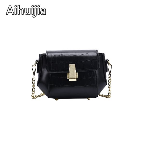 

pu leather women's crocodile pattern chain shoulder messenger bags mini small square bag 2020 fashion new all-match shoulder bag