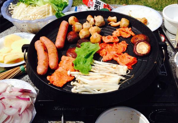 

переносной газовый барбекю гриль сковорода, газ сковородку, гриль сетки