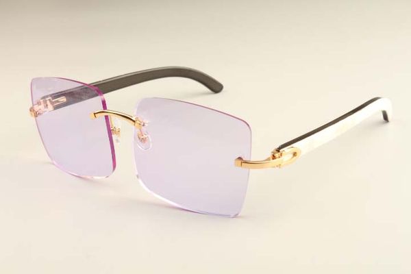 

new factory direct luxury fashion ultra light big box sunglasses 352412-b3 natural mixed horn sunglasses dhl ing, White;black